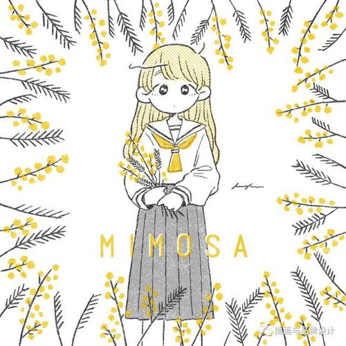 插画丨萌系二次元简笔画美少女,概括充满青春活力的少女日常