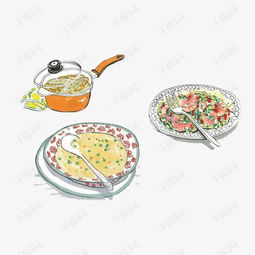 卡通中餐食物素材图片免费下载高清卡通手绘png千库网图片编号4872630