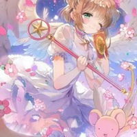 可爱头像卡通呆萌女生魔卡少女樱