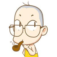 卡通虚拟秃顶小大叔微信头像图片大全