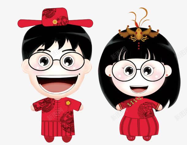 中国风结婚情侣头像高清素材网页设计图片免费下载页面网页平面电商创意素材png素材结婚素材