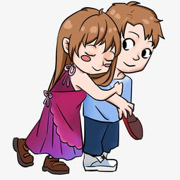 甜蜜拥抱情侣人物插画图片素材其他格式下载动漫人物大全