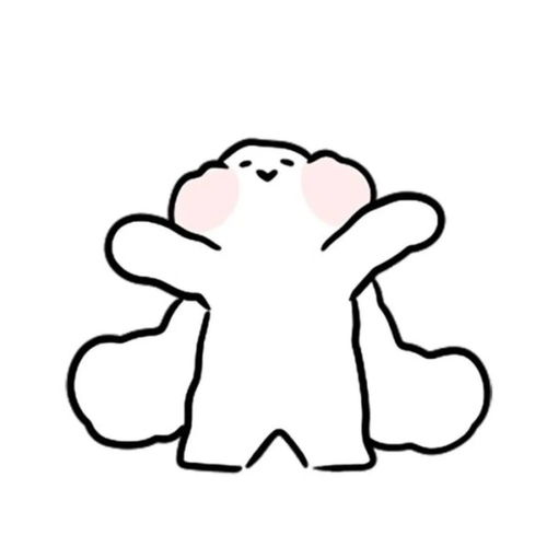 头像情侣日常插画女生兔子萌娃文字头像