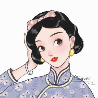 念动漫女生手绘清新迪士尼公主