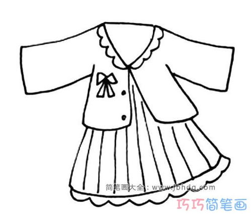 女生校服的画法裙子怎么画简笔画图片