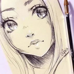 90后美女的小清新动漫手绘,不能错过