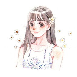 阳光清新手绘女生头像最新2018我想要的不是喜欢而是偏爱