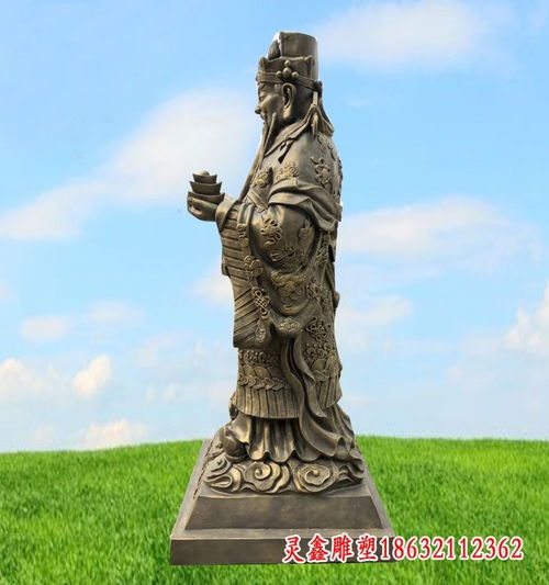 玻璃钢武财神雕塑永州财神玻璃钢雕塑生产厂家
