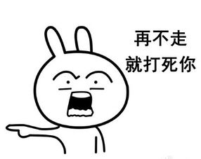 微信恶搞兔子表情包你不走我走