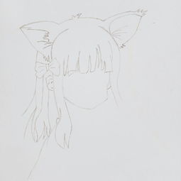 动漫素描画铅笔画女生图片欣赏,快来收图