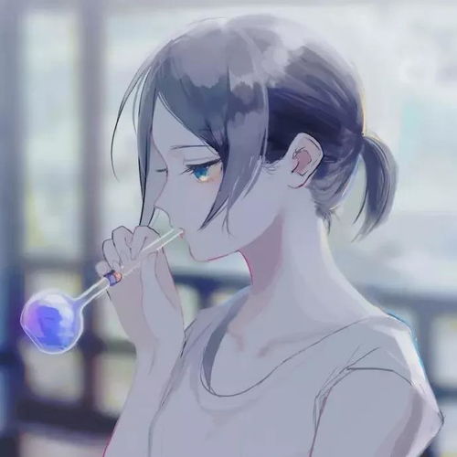 治愈系手绘动漫女生头像人间烟火,山河远阔