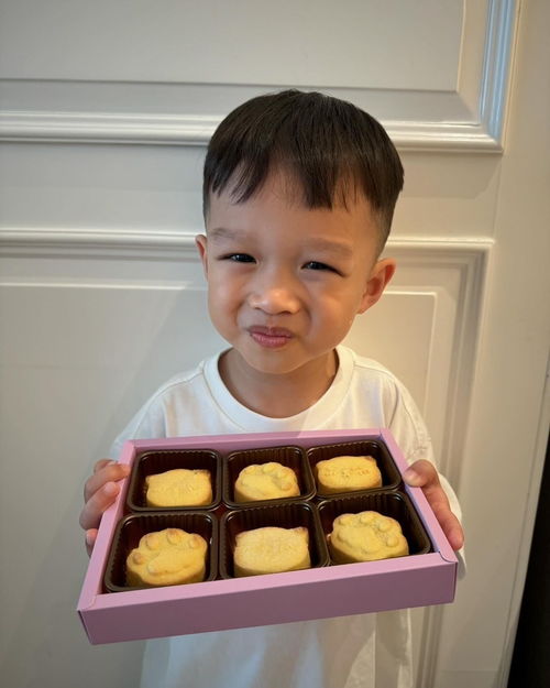 胡杏儿一家五口体验做月饼,亲子互动好温馨,三个儿子好帅好可爱