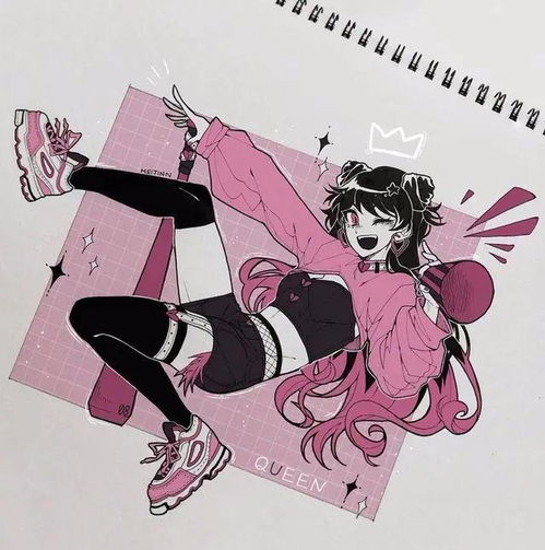 漫画角色创作手稿,针管笔马克笔手绘插画,