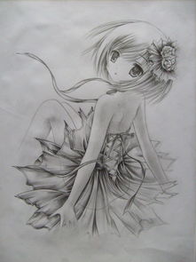 求动漫人物素描或白描图