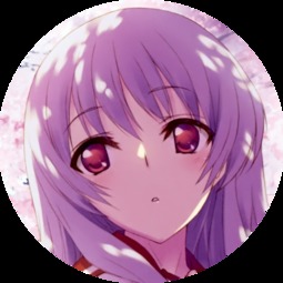 紫发红眼动漫少女
