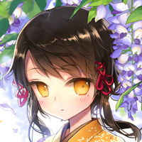 二次元长发卡通女孩qq头像