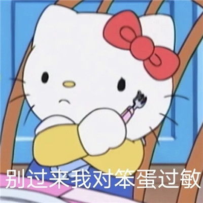全新很热门的微信沙雕表情别过来我对笨蛋过敏