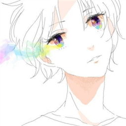 动漫头像纯色动漫男头二次元