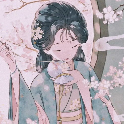 动漫古风少女汉服头像
