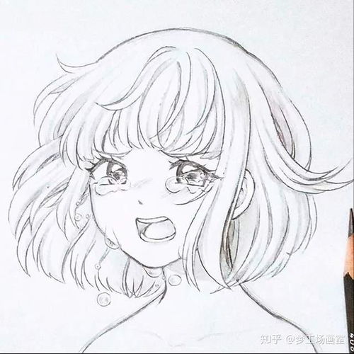 梦工场动漫女生手绘线稿