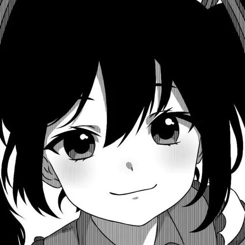 伤感动漫女头︱丧系黑白动漫女生头像