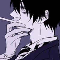 抽烟男头像高清漫画吸烟的男生头像