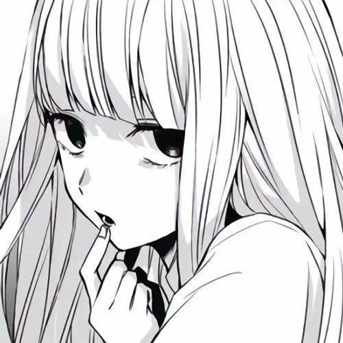 路还长温柔的事一定会发生黑白动漫女生头像漫画头像