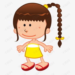 扎辫子的女孩素材图片免费下载高清png千库网图片编号8573594