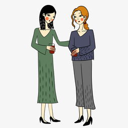 手绘卡通矢量免抠穿秋季服饰的女人图片素材其他格式下载动漫人物大全