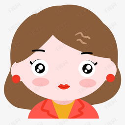 灰绿色卡通妈妈头像素材图片免费下载高清psd千库网图片编号10975613