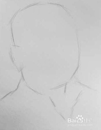 男青年素描头像画法