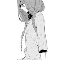 求6张黑白卡通头像女生