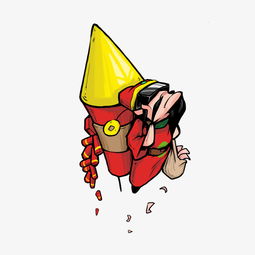 卡通手绘财神腾云来拜年插画图片素材其他格式下载动漫人物大全