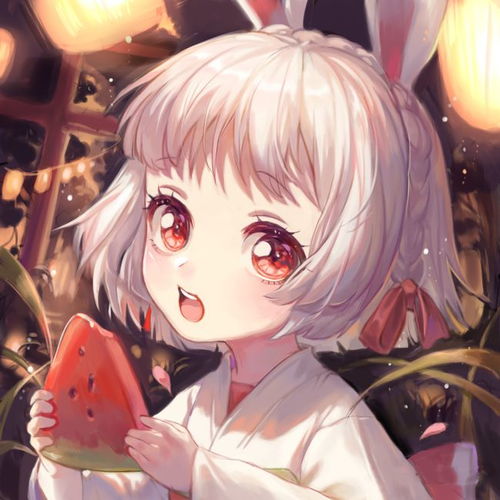 日韩系厚涂风格的美少女插画,画面又丰富还不花哨