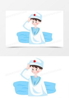海军卡通素材海军卡通图片海军卡通免费模板下载熊猫办公
