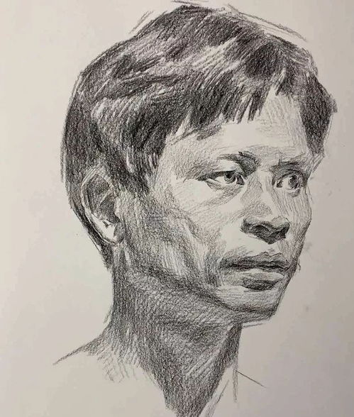 传奇绘画课堂回顾第三九集朱传奇教你画沧桑男中年四分之三侧素描头像