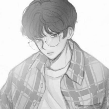 二次元动漫男生黑白头像灰色,不懂爱的人慢慢懂了