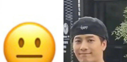 王嘉尔录制综艺发现路人拍摄,镜头切换到自己后,反应神似表情包