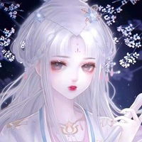 卡通人物头像女生唯美蓝色