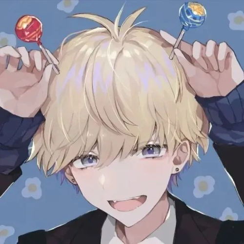 小众动漫男头手绘风帅气男生头像插画
