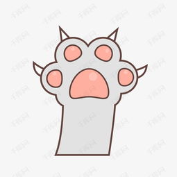手绘尖锐猫爪子素材图片免费下载高清卡通手绘psd千库网图片编号7289982