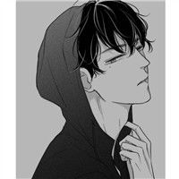 超拽微信黑白手绘男生动漫头像永远不要认输