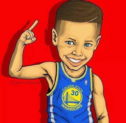超萌nba球星童年漫画乔丹科比詹姆斯库里韦德你最爱谁