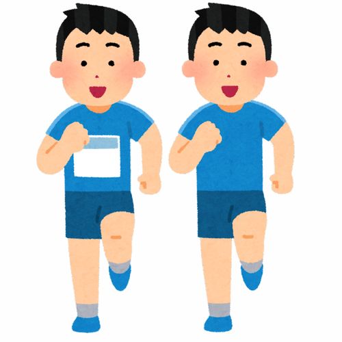 跑步的人赛跑马拉松运动会卡通插画免扣素材手绘png9插画运动比赛健身
