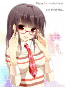 二次元动漫美图,眼镜少女篇