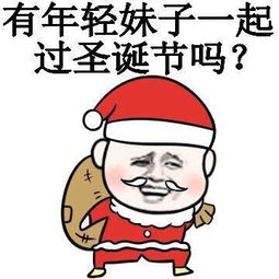 圣诞节搞笑表情包有年轻妹子一起过圣诞节吗