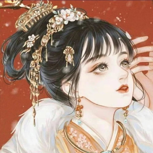女生头像超仙古风动漫手绘卡通qq头像,微信头像