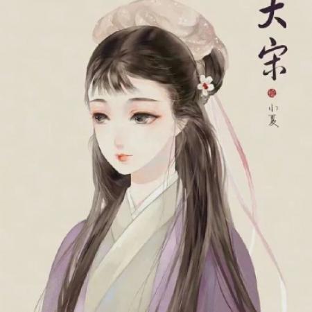 插画头像女唯美古风系美女美图