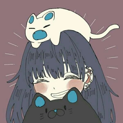 女生猫咪头像动漫图片