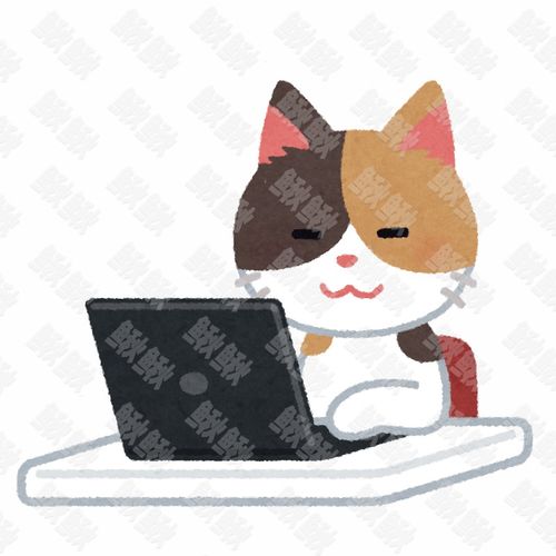 工作中笔记本电脑前的小狗狗猫咪小猫手绘卡通插画手绘png儿童插画免扣素材2阿猫阿狗